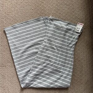 T.J.Maxx Gray and White Striped Tube Skirt